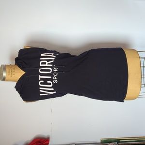 Navy Victoria's Secret hooded tank top
